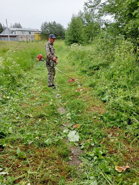 Благоустройство территории продолжается.